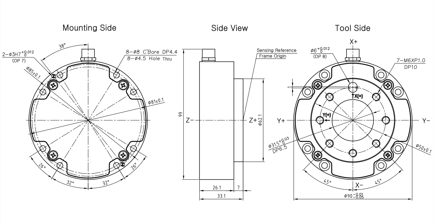 6-Axis Force/Torque Sensors